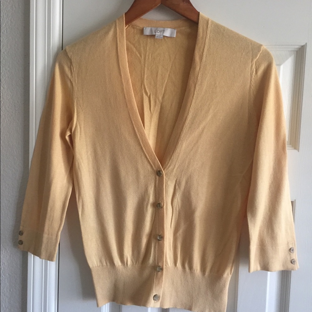 Loft 100% cotton cardigan - never worn